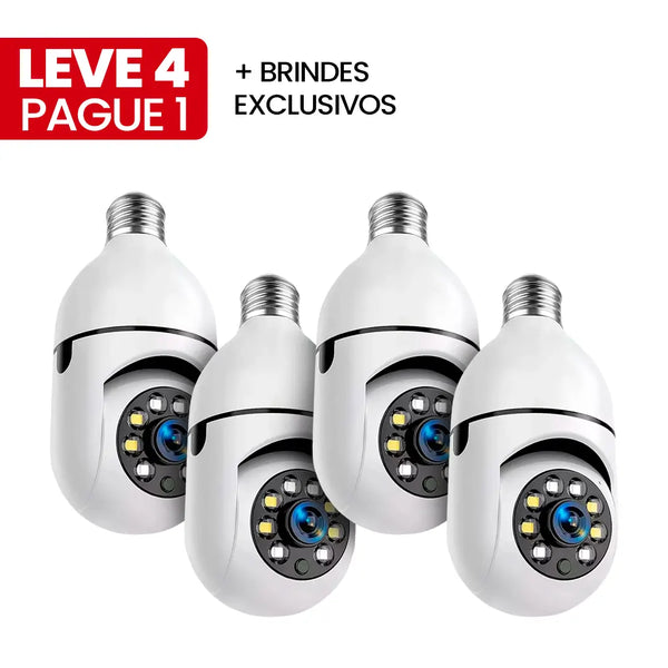 [LEVE 4 PAGUE 1] Câmeras 360° de Segurança 4K - Máxima Segurança e Praticidade