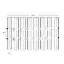 Conjunto Vaso de Tubo Ajustável de Vidro Transparente | GlassGlow