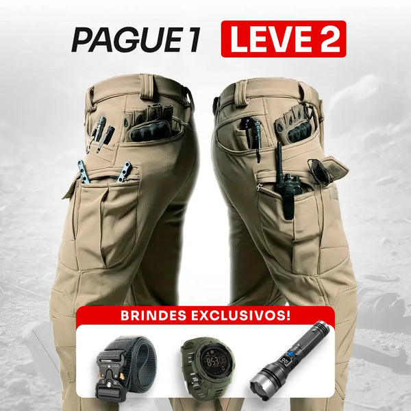 [LEVE 2 PAGUE 1] Calças Tática Militar BravoFlex + BRINDES: Kit Tático | ÚLTIMAS UNIDADES!